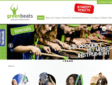 Tablet Screenshot of greenbeats.de